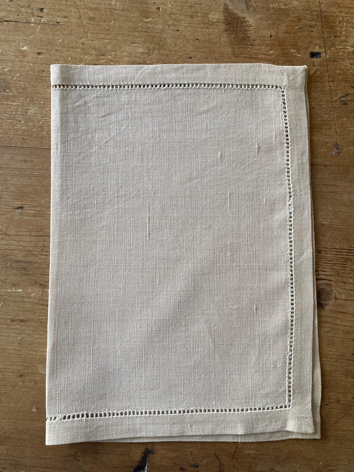 Vintage Linen Napkins Khaki - Set of 6